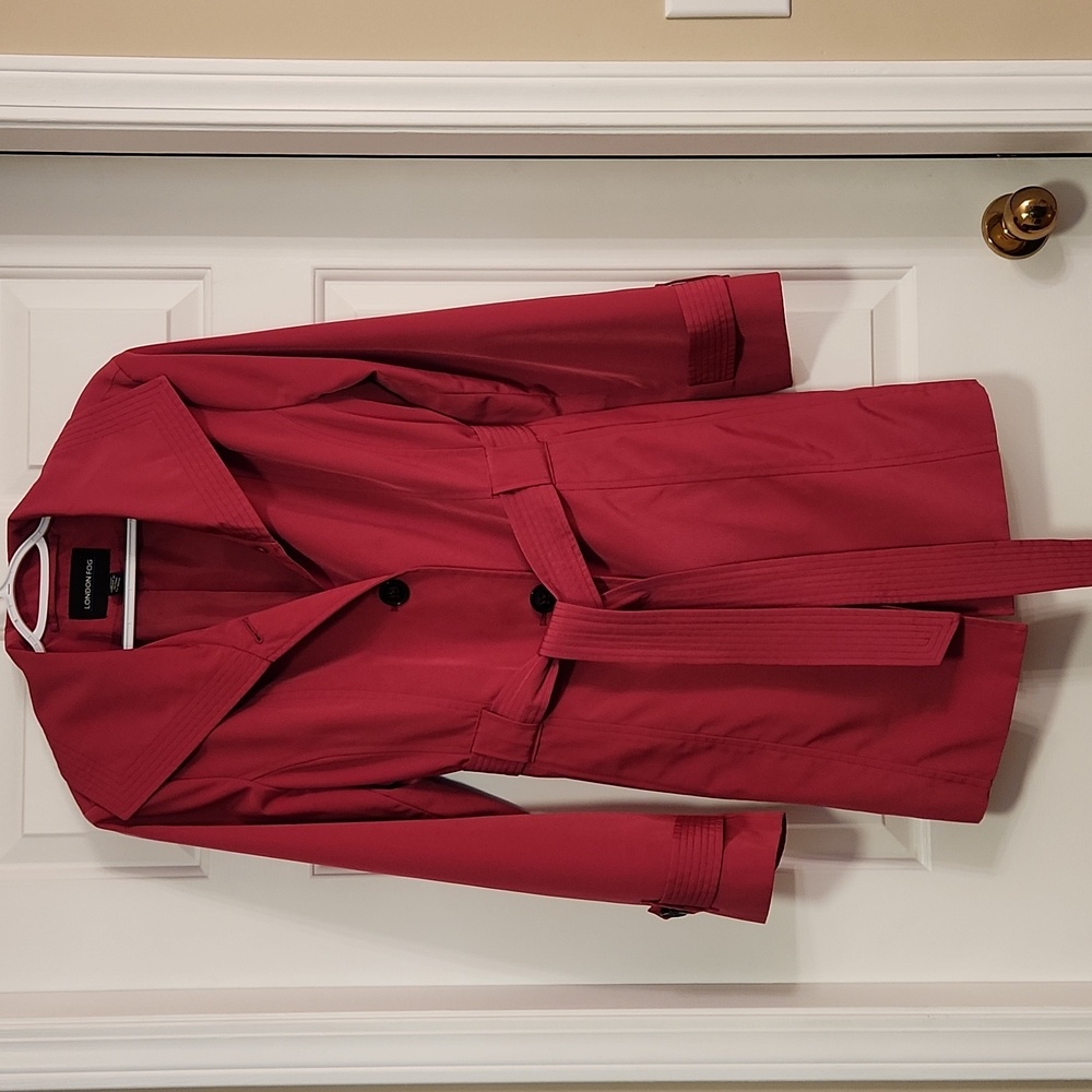 London Fog Fushia Trench Coat